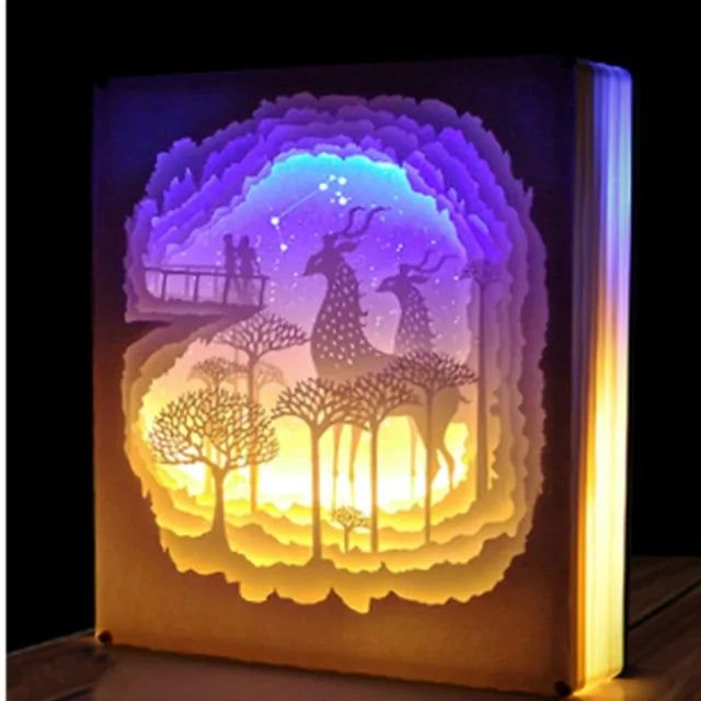 12 Constellation Paper Carving Lamp Nightlight