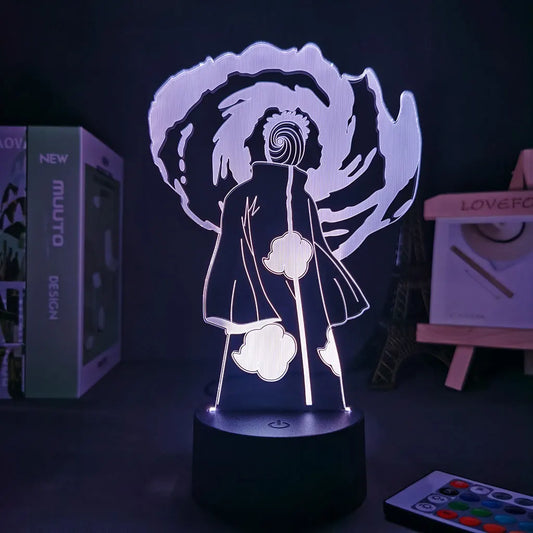 3D obito Decor Anime Lamp