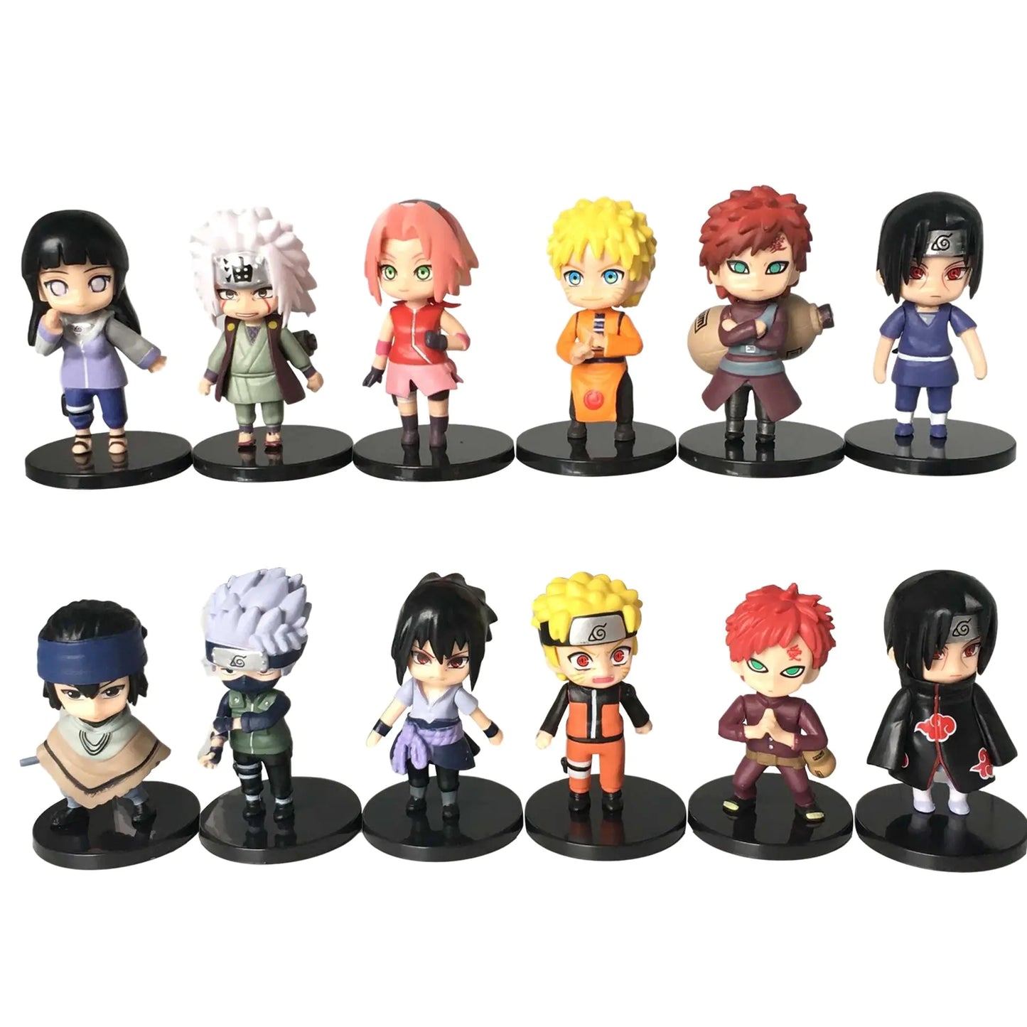 12pcs/set Naruto Anime Shippuden Figures Toys