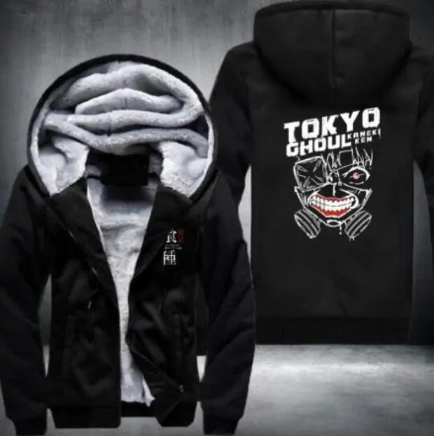 Anime Thicken Cold Proof Hoodie Coat