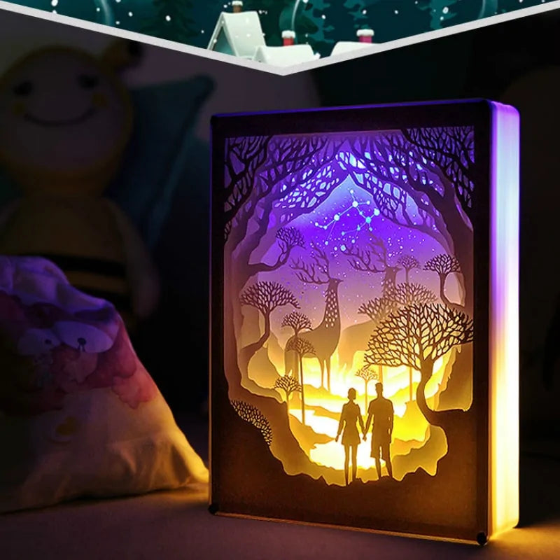 12 Constellation Paper Carving Lamp Nightlight