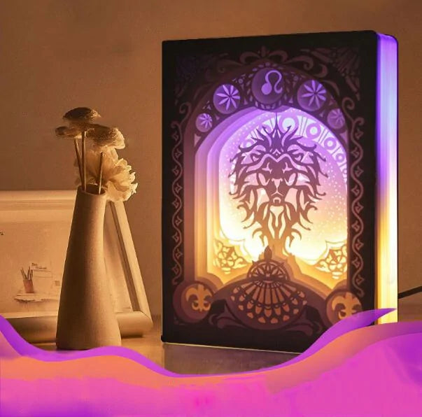 12 Constellation Paper Carving Lamp Nightlight