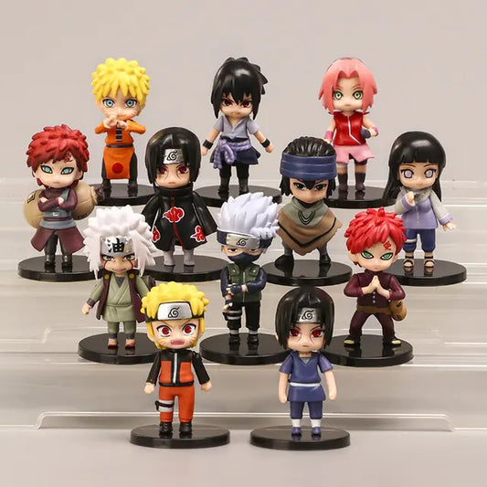 12pcs/set Naruto Anime Shippuden Figures Toys