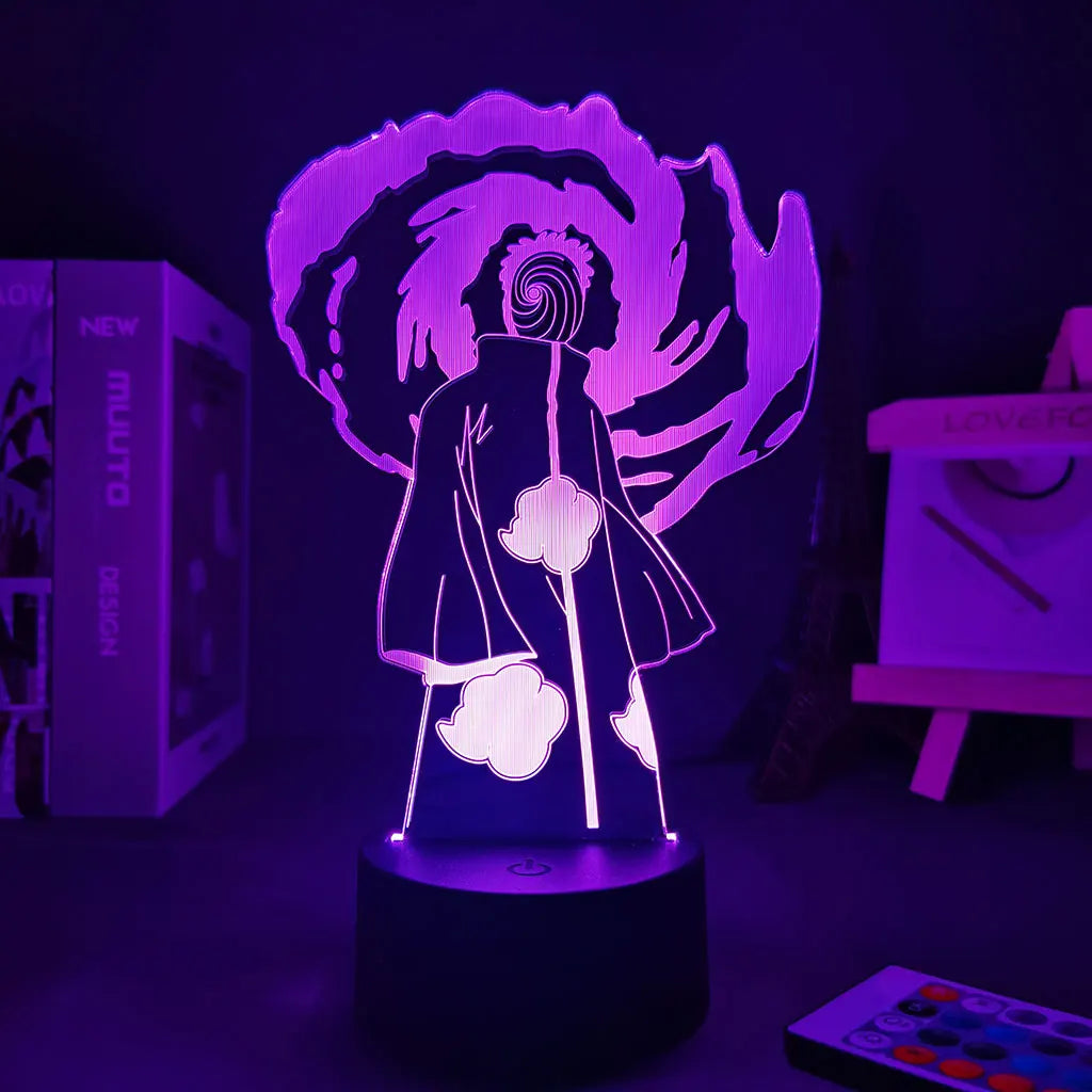 3D obito Decor Anime Lamp